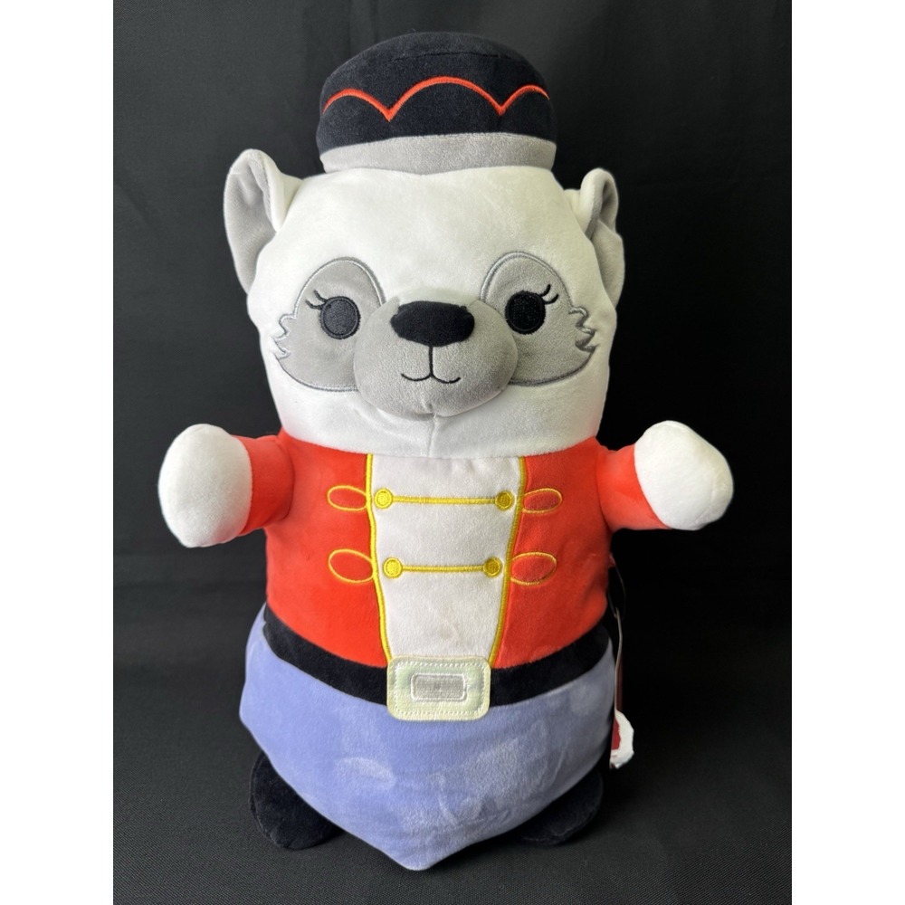 Squishmallows Christmas Holiday White Artic Fox Gracelynn Nutcracker 12" 2023
